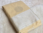 Load image into Gallery viewer, Semi Soft Silk Silver Zari Saree - Cream
