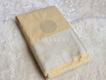 Load image into Gallery viewer, Semi Soft Silk Silver Zari Saree - Cream
