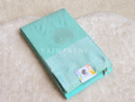 Load image into Gallery viewer, Semi Soft Silk Silver Zari Saree - Pastel Turquoise
