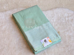 Load image into Gallery viewer, Semi Soft Silk Silver Zari Saree - Pastel Mint
