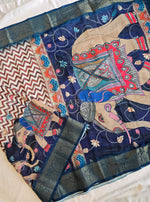 Load image into Gallery viewer, Linen Cotton Saree - Tusker Tales
