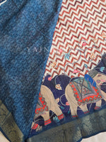 Load image into Gallery viewer, Linen Cotton Saree - Tusker Tales
