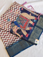 Load image into Gallery viewer, Linen Cotton Saree - Tusker Tales
