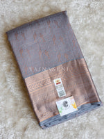 Load image into Gallery viewer, Lovebirds - Pure Kanjivaram Silk Saree with Copper Zari
