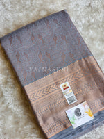Load image into Gallery viewer, Lovebirds - Pure Kanjivaram Silk Saree with Copper Zari
