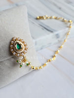Load image into Gallery viewer, DAMAYANTI - Nosepin with Nath (Green)
