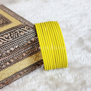 Matte Bangles - Yellow