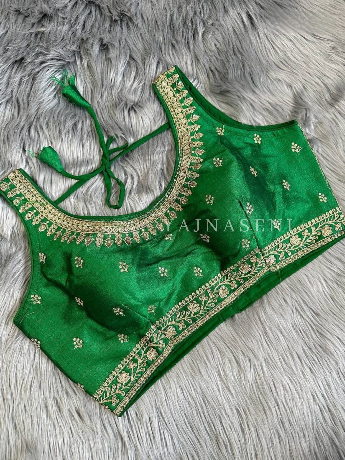 Green : Readymade blouse [SHREYA]