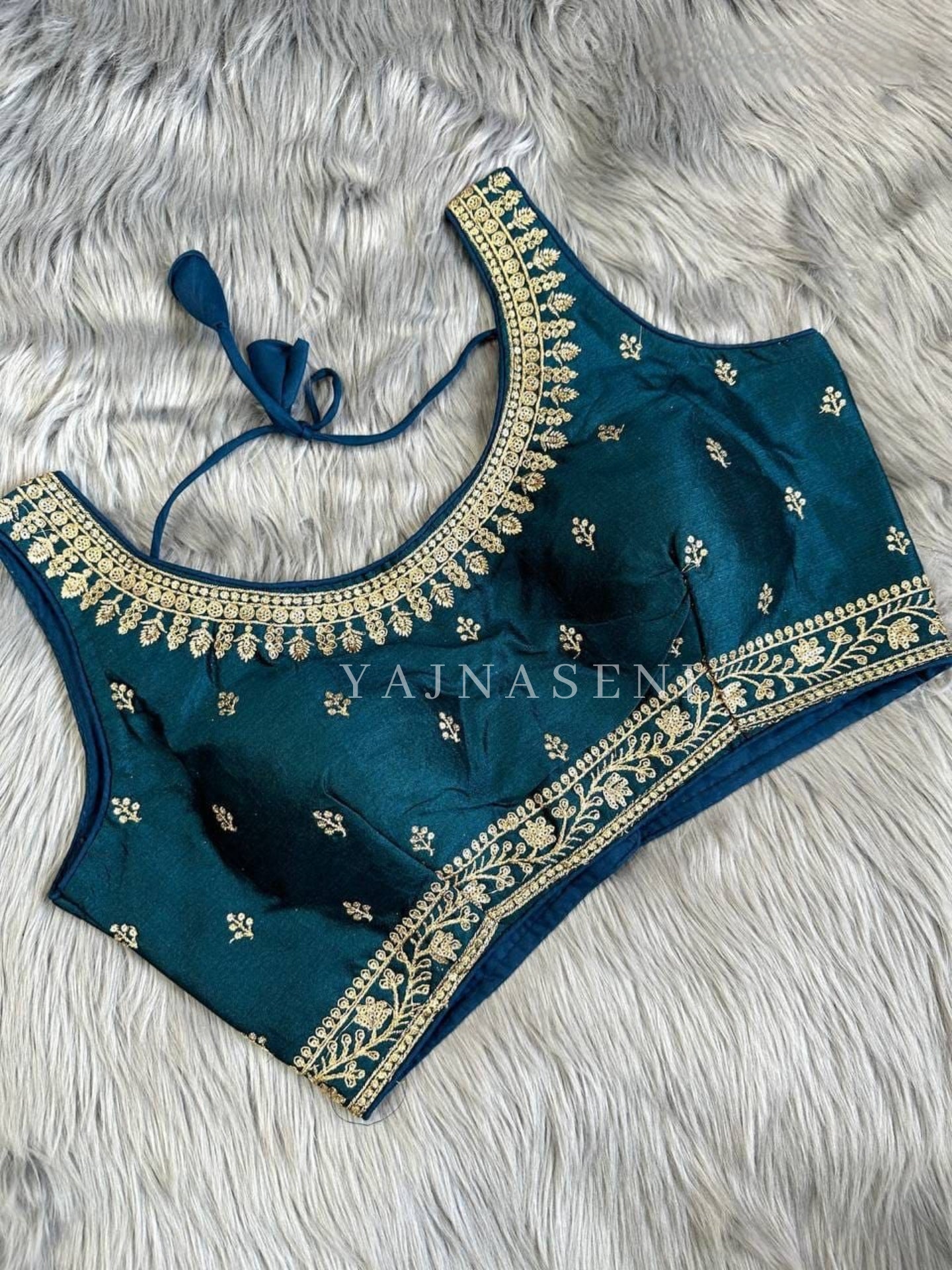 Teal : Readymade blouse [SHREYA]