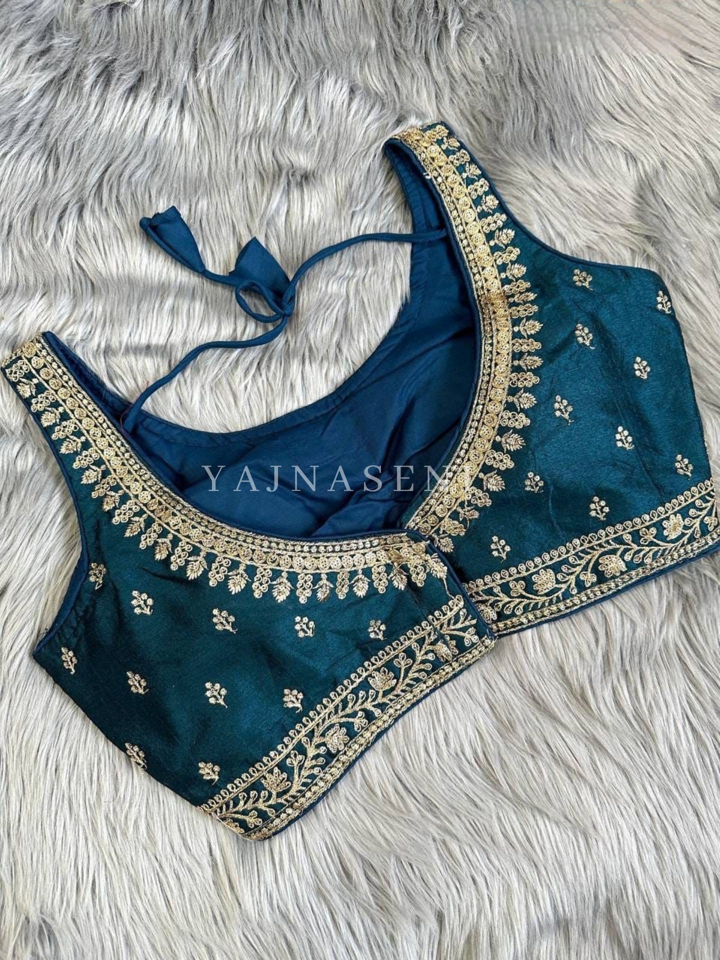 Teal : Readymade blouse [SHREYA]