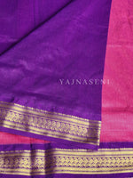 Load image into Gallery viewer, Kalyani Cotton Saree : Berry x Eggplant
