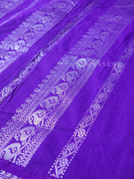 Load image into Gallery viewer, Kalyani Cotton Saree - Silver Zari : Violet
