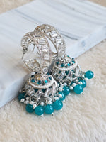Load image into Gallery viewer, NEHA earrings (Teal)
