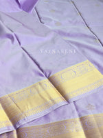 Load image into Gallery viewer, Mini Motifs x Semi Soft Silk Saree - Lavender
