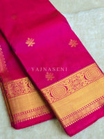 Load image into Gallery viewer, Mini Motifs x Semi Soft Silk Saree - Magenta

