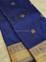 Load image into Gallery viewer, Mini Motifs x Semi Soft Silk Saree - Royal Blue

