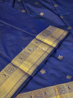 Load image into Gallery viewer, Mini Motifs x Semi Soft Silk Saree - Royal Blue
