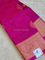 Load image into Gallery viewer, Semi Soft Silk Gold Zari Saree - Magenta Purple
