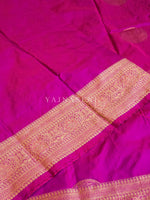 Load image into Gallery viewer, Semi Soft Silk Gold Zari Saree - Magenta Purple
