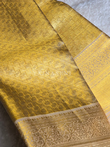 ROYAL AURUM - Pure Kanjivaram Silk Saree with Gold Zari