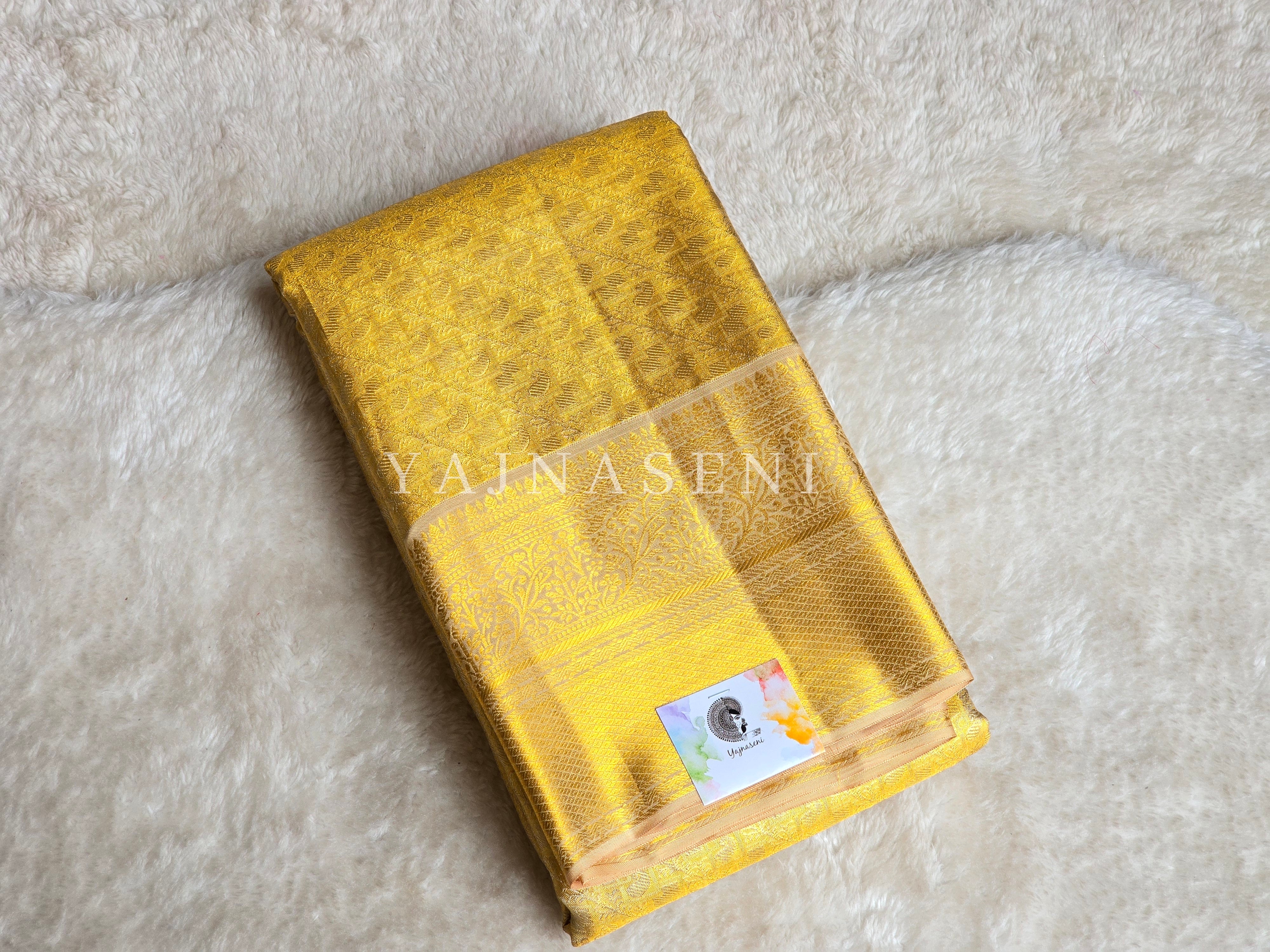 ROYAL AURUM - Pure Kanjivaram Silk Saree with Gold Zari
