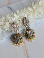 Load image into Gallery viewer, ZENIA Jhumkas (Pink)

