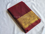 Load image into Gallery viewer, Semi Kanchi Silk x Annam Motifs - Maroon
