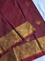 Load image into Gallery viewer, Semi Kanchi Silk x Annam Motifs - Maroon

