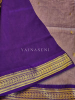 Load image into Gallery viewer, Kalyani Cotton Saree : Ashpurple x Eggplant
