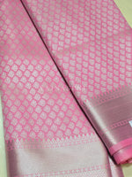 Load image into Gallery viewer, Semi Silk Saree x Embossed Designs - Pink
