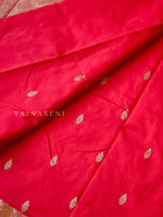 Load image into Gallery viewer, Kanchi cotton silk saree x mini border : Red
