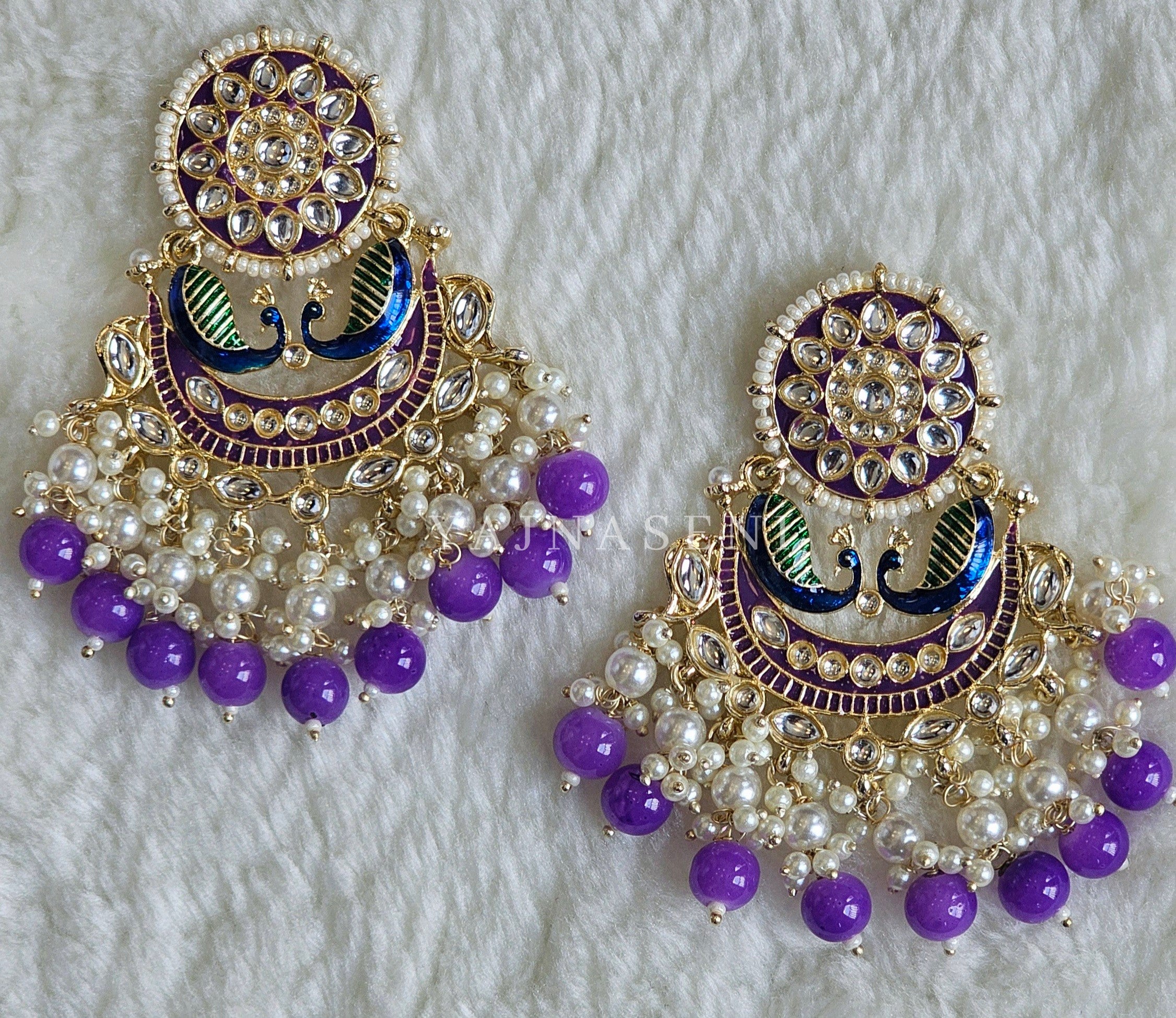 GANIKA earrings (Violet)