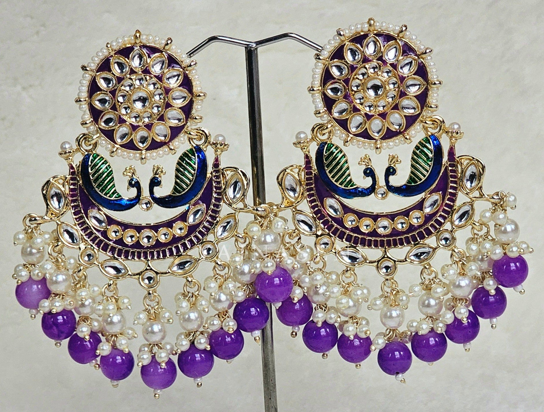 GANIKA earrings (Violet)