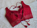 Load image into Gallery viewer, Deep Red : Readymade blouse [MIRA]
