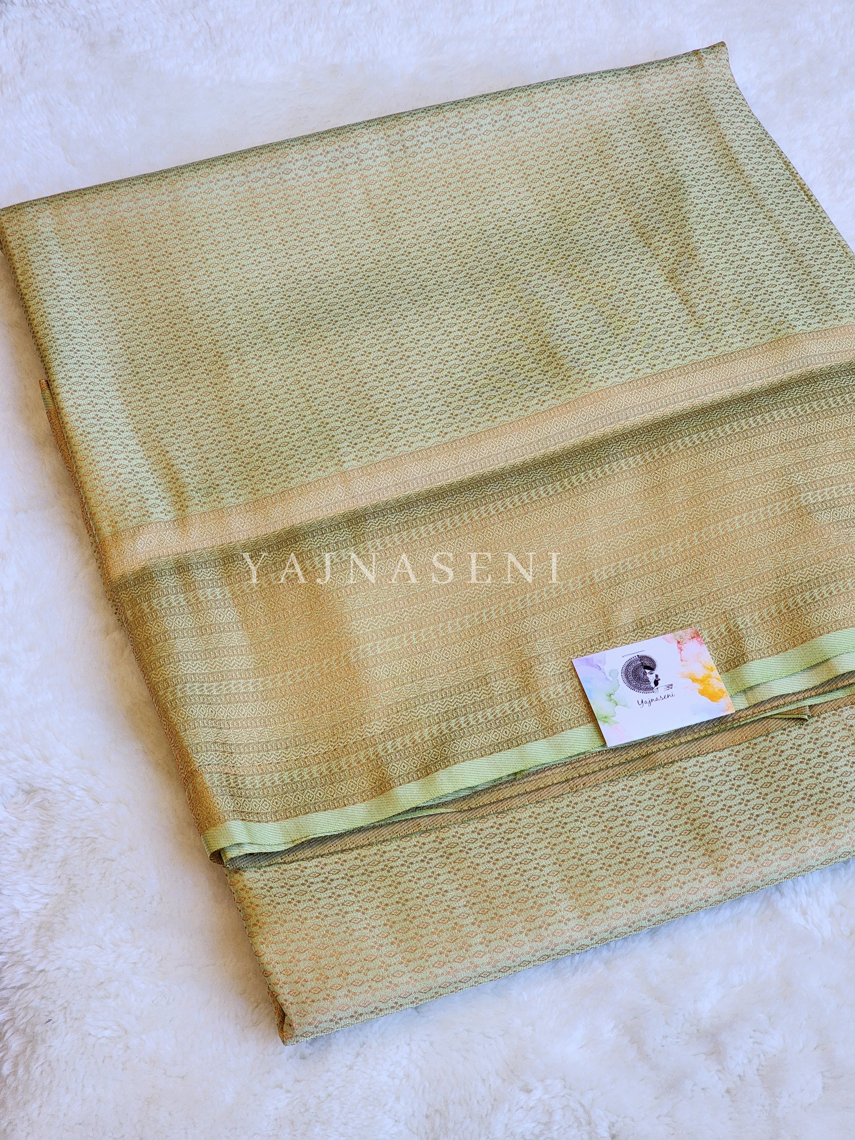 Kubera Pattu Saree - Pistachio