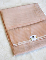 Load image into Gallery viewer, Kubera Pattu x Rosegold Zari Saree - Vanilla

