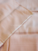 Load image into Gallery viewer, Kubera Pattu x Rosegold Zari Saree - Vanilla

