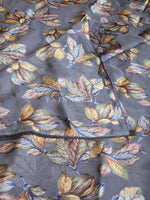 Load image into Gallery viewer, Floral x Brasso Chiffon Saree - Ash Blue
