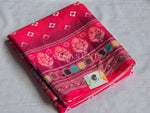 Load image into Gallery viewer, Printed Viscose Saree x Mirrors : Hot Pink
