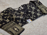 Load image into Gallery viewer, Black: Readymade blouse [HANIYA]
