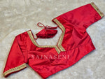 Load image into Gallery viewer, Red: Readymade blouse [VIHANA]
