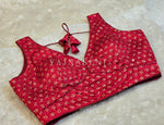 Load image into Gallery viewer, Deep Red : Readymade blouse [ISHIR]
