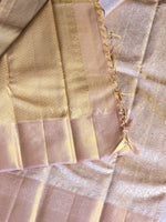 Load image into Gallery viewer, GILDED BLUSH DREAM - Pure Kanjivaram Silk Saree with Gold Zari
