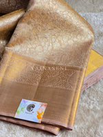 Load image into Gallery viewer, GILDED BLUSH DREAM - Pure Kanjivaram Silk Saree with Gold Zari
