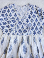 Load image into Gallery viewer, SAJNA [L / 40] - Angrakha Block Print Kurti Set
