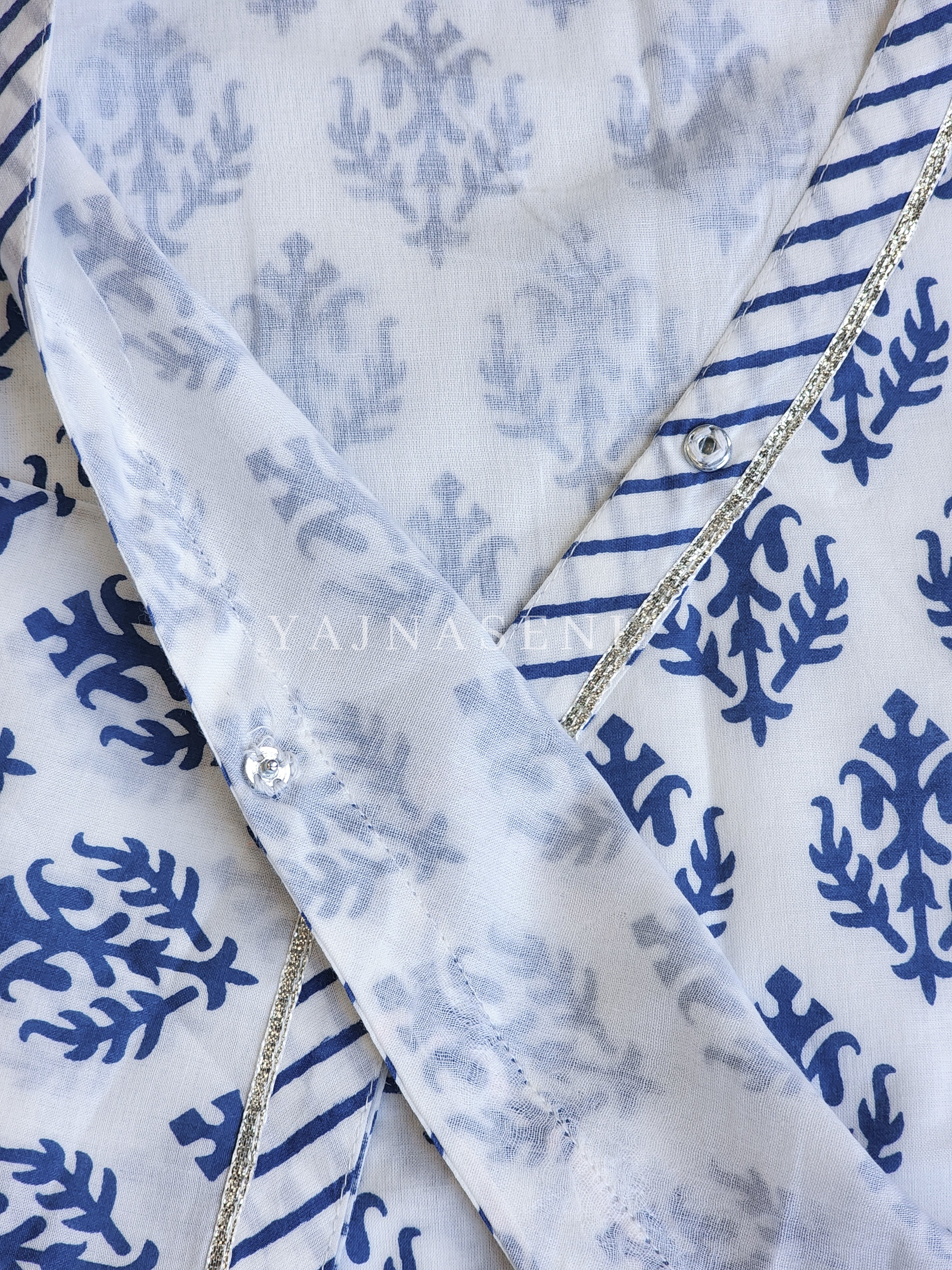 SAJNA [L / 40] - Angrakha Block Print Kurti Set