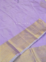Load image into Gallery viewer, Semi Kanchi Silk x Gold Zari Saree - Lavender
