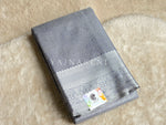 Load image into Gallery viewer, Semi Silk x Tissue Silver Zari Saree : Blue Grey
