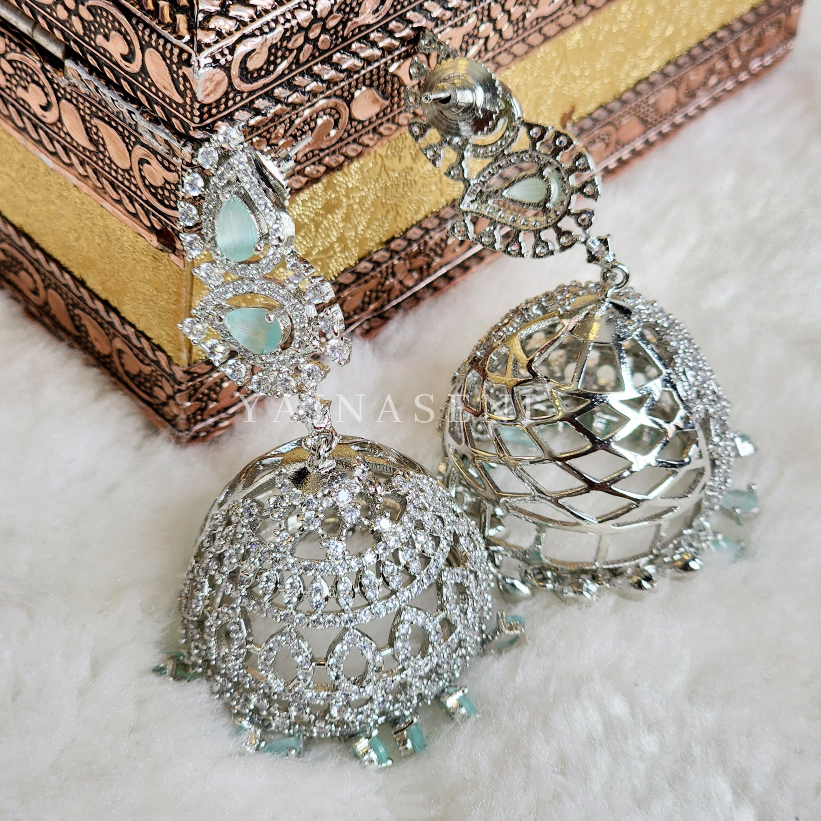 AFZANA jhumkas (Mint)