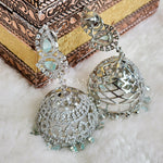 Load image into Gallery viewer, AFZANA jhumkas (Mint)
